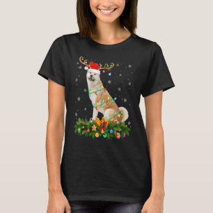 Xmas Holiday Pet Santa Akita Dog Christma T-shirt