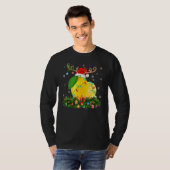 Xmas Holiday Reindeer Hat Santa Lemon Christmas T-shirt (Voorkant volledig)