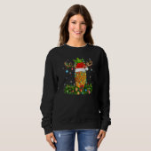 Xmas Holiday Reindeer Hat Santa Pineapple Fruit Ch Trui (Voorkant volledig)