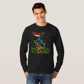 Xmas Holiday Reindeer Hat Santa Swallow Bird Chris T-shirt (Voorkant volledig)