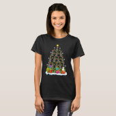 Xmas Holiday Santa Australian Cattle Dog Christmas T-shirt (Voorkant volledig)
