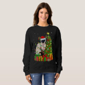 Xmas Holiday Santa Balinese Cat Christmas Tree Trui (Voorkant volledig)
