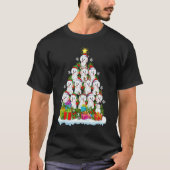Xmas Holiday   Santa Havanese Dog Christmas Tree T-shirt (Voorkant)