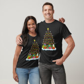 Xmas Holiday   Santa Irish Setter Dog Christmas Tr T-shirt (Unisex)