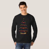 Xmas Holiday   Santa Schipperke Dog Christmas Tree T-shirt (Voorkant volledig)