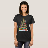 Xmas Holiday Santa Shetland Sheepdog Christmas Tr T-shirt (Voorkant volledig)
