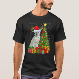 Xmas Holiday Santa Siamese kerstboom T-shirt