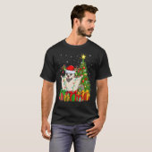Xmas Holiday Santa Sugar Glider Christmas Tree T-shirt (Voorkant volledig)