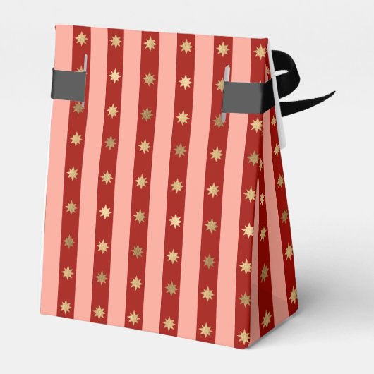 Xmas Holiday Striped Noel Christmas Wrapping Bedankdoosjes (Achterkant)