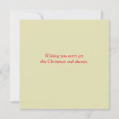 Xmas Holly and Candles Fantasy wenskaart (Achterkant)