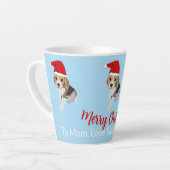 XMAS HONDENLIEFHEBBERS CHRISTMAS SANTA HAT BEAGLE  LATTE MOK (Linkerhoek)