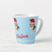 XMAS HONDENLIEFHEBBERS CHRISTMAS SANTA HAT BEAGLE  LATTE MOK (Rechterhoek)