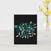 Xmas I’m Fine Everything's Fine Tangled Christmas  Kaart (Gele Bloem)