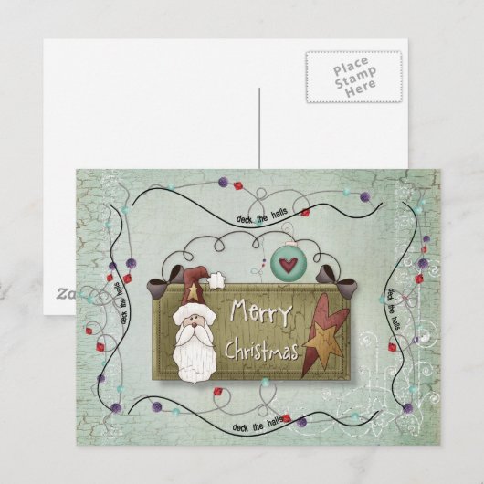 XMAS in juli kaart (Voorkant / Achterkant)