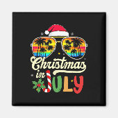 Xmas In July Sungles Beach Tropical Summer Vibes S Magneet (Voorkant)