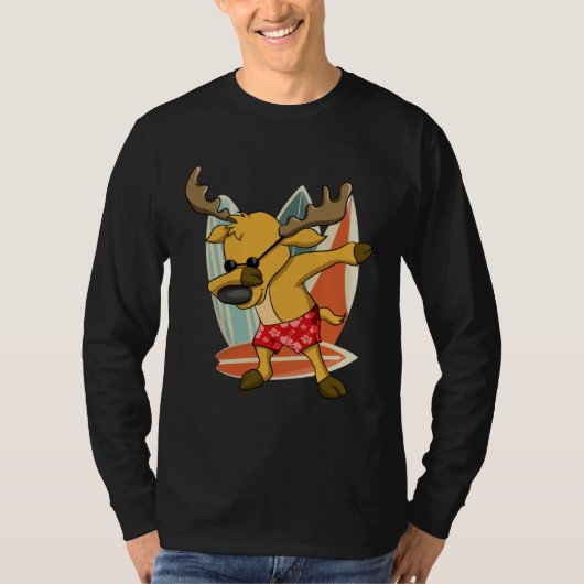 Xmas In Summer Party Boy Christmas In July Dabbing T-shirt (Voorkant)