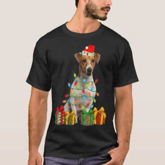 Xmas Jack Russell Terrier Dog kerstlampje T-shirt
