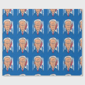 xmas joe biden santa claus cadeaupapier (Vlak)