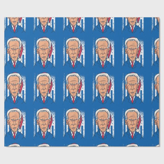 xmas joe biden santa claus cadeaupapier (Vlak)
