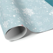 xmas joe biden santa kamala harris icy sneeuwflake cadeaupapier (Rol Hoek)