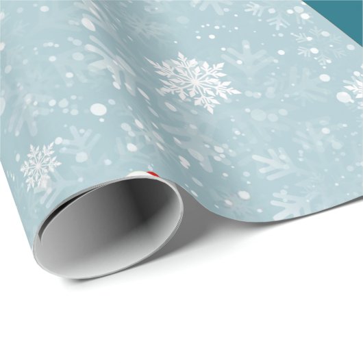 xmas joe biden santa kamala harris icy sneeuwflake cadeaupapier (Rol Hoek)