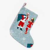 xmas joe biden santa kamala harris icy sneeuwflake kleine kerstsok (Voorkant (Hangend))