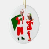 xmas joe biden santa kamala harris keramisch ornament (Rechts)