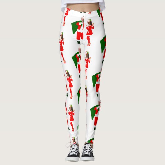 xmas joe biden santa kamala harris leggings (Voorkant)