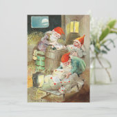 Xmas Jultomte Feestdagenkaart (Staand voorkant)