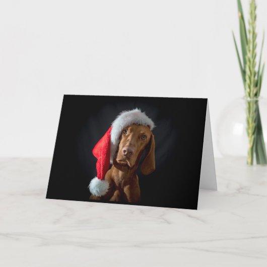 Xmas Kaart / Kerst Kaart "Magyar Vizsla" (Voorkant)