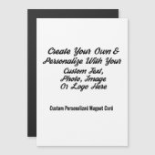 Xmas Kaart Magnet - Gepersonaliseerde vakantie Kee (Voorkant / Achterkant)