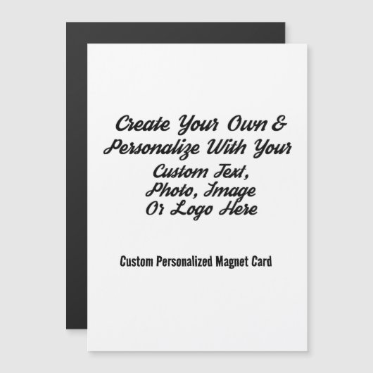 Xmas Kaart Magnet - Gepersonaliseerde vakantie Kee (Voorkant / Achterkant)