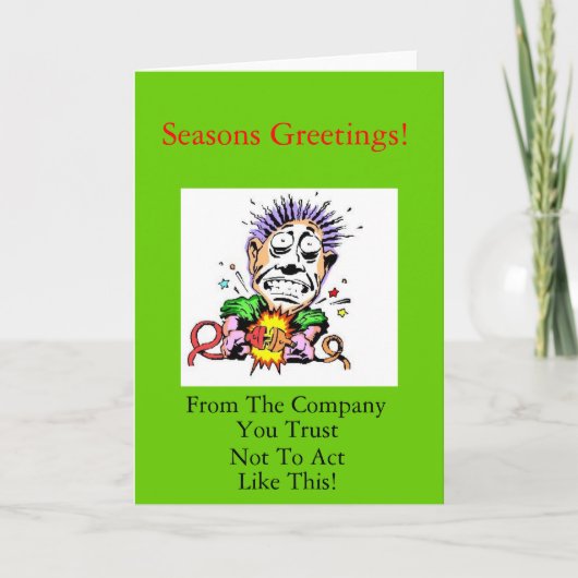 Xmas-Kaart van aannemer Feestdagen Kaart (Voorkant)