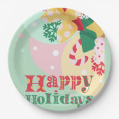 Xmas kantoor Party Supplies Papieren Bordje (Voorkant)