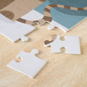 Xmas kat met een kersthoed legpuzzel (Zijkant)
