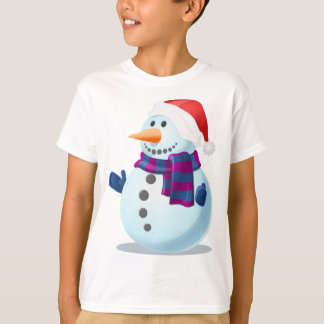 Xmas Kinder Sweatshirt-Snowman Design T-shirt