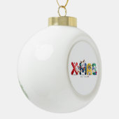 Xmas Kittens Keramische Bal Ornament (Links)