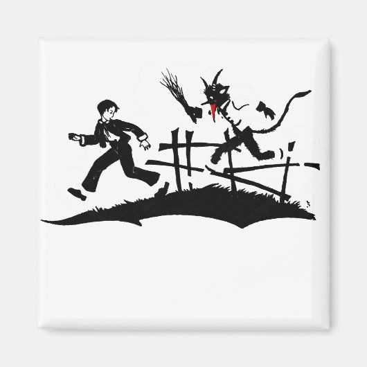 xmas krampus magneet (Voorkant)