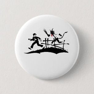 xmas krampus ronde button 5,7 cm
