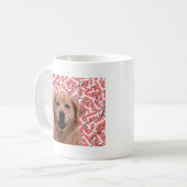 Xmas Lachende Gouden Retriever Hond Koffiemok (Voorkant links)