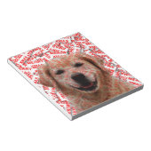 Xmas Lachende Gouden Retriever Hond Notitieblok (Schuin)