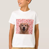 Xmas Lachende Gouden Retriever Hond T-shirt (Voorkant)