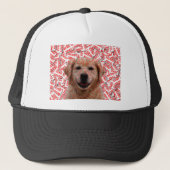Xmas Lachende Gouden Retriever Hond Trucker Pet (Voorkant)