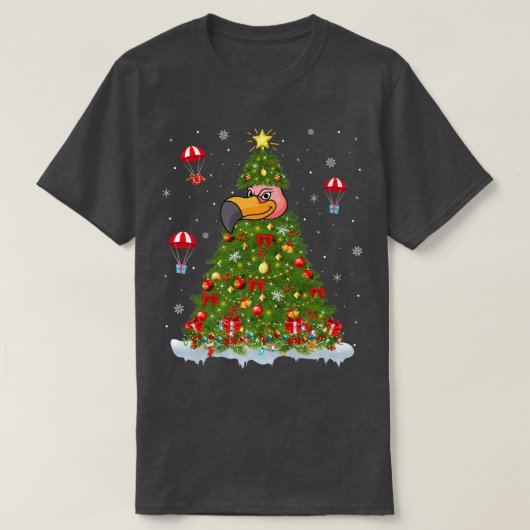 Xmas lampjes matchen familie Funny Condor Bird Chr T-shirt (Design voorkant)