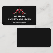 💡 Xmas Lichtinstallatie Visitekaartje (Voorkant / Achterkant)