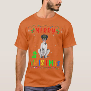 Xmas Light German Shorthaired Pointer Dog Christma T-shirt