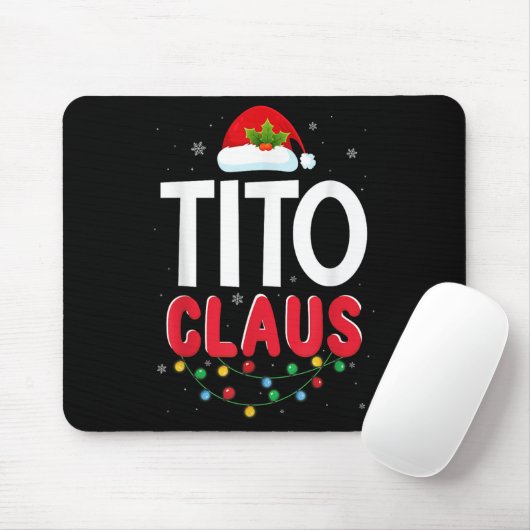Xmas Light Tito Santa Claus Christmas Matching Cos Muismat (Met muis)
