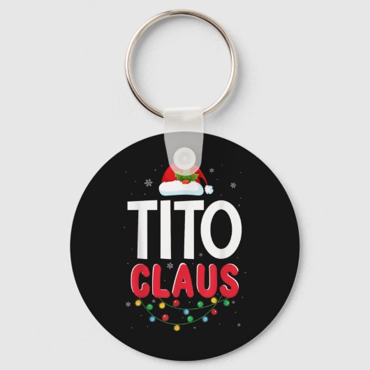 Xmas Light Tito Santa Claus Christmas Matching Cos Sleutelhanger (Voorkant)