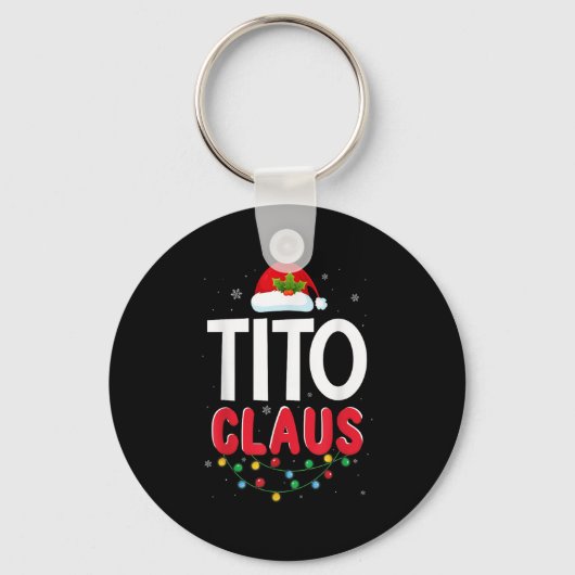 Xmas Light Tito Santa Claus Christmas Matching Cos Sleutelhanger (Voorkant)