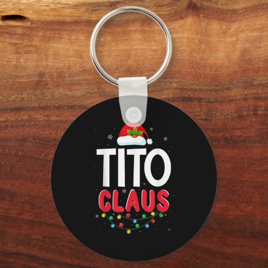 Xmas Light Tito Santa Claus Christmas Matching Cos Sleutelhanger (Voorkant)